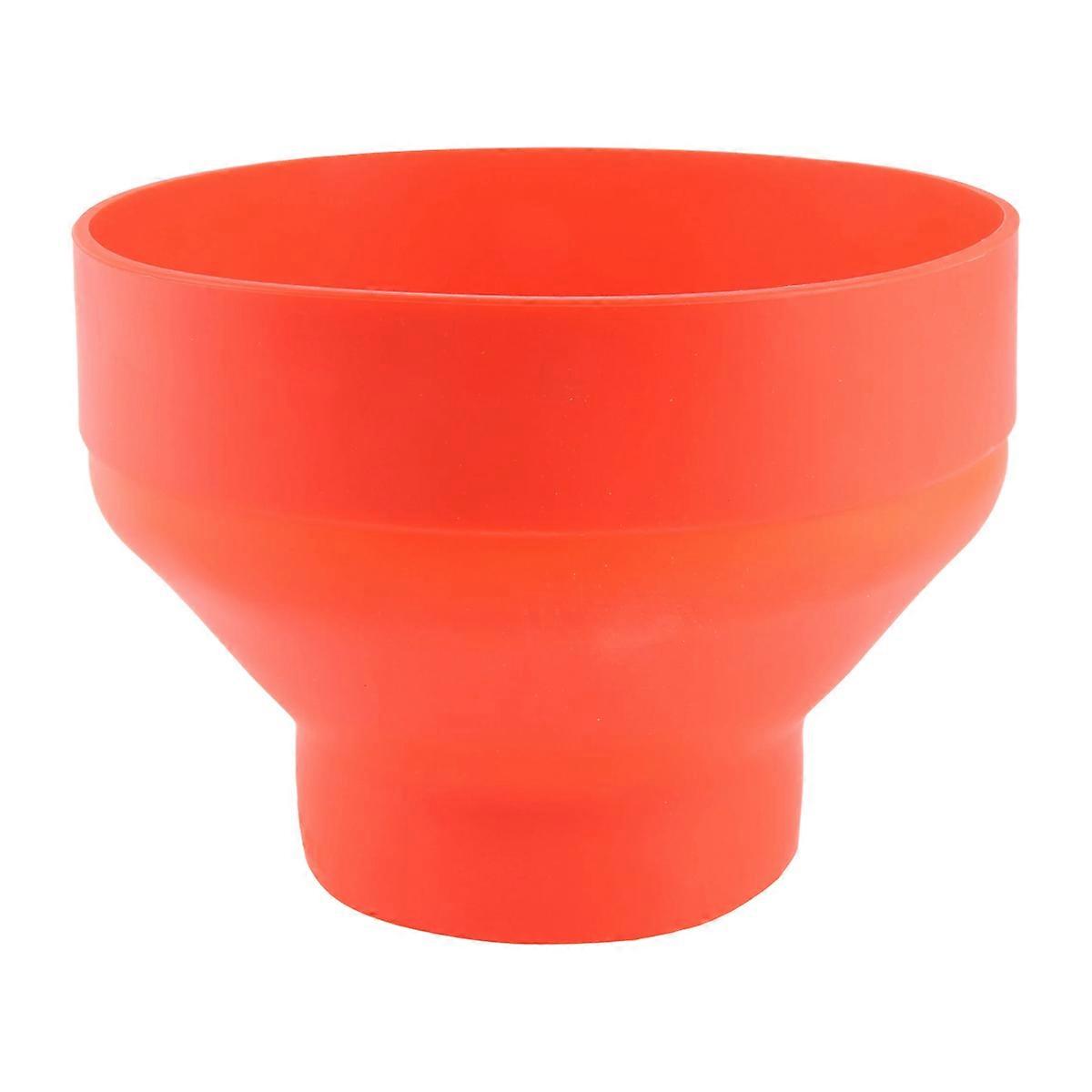 Microwave Silicone Foldable Red Kitchen Popcorn Bucket Bowl with Lid