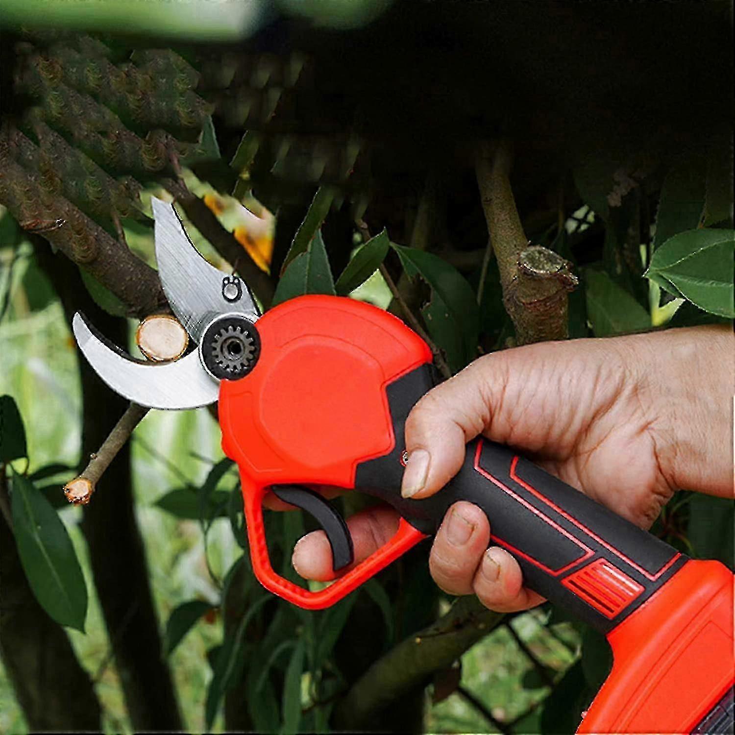 36V مقص تشذيب فرع كهربائي لاسلكي مع 2 بطاريات 30 مم قدرة القطع حديقة المقلم