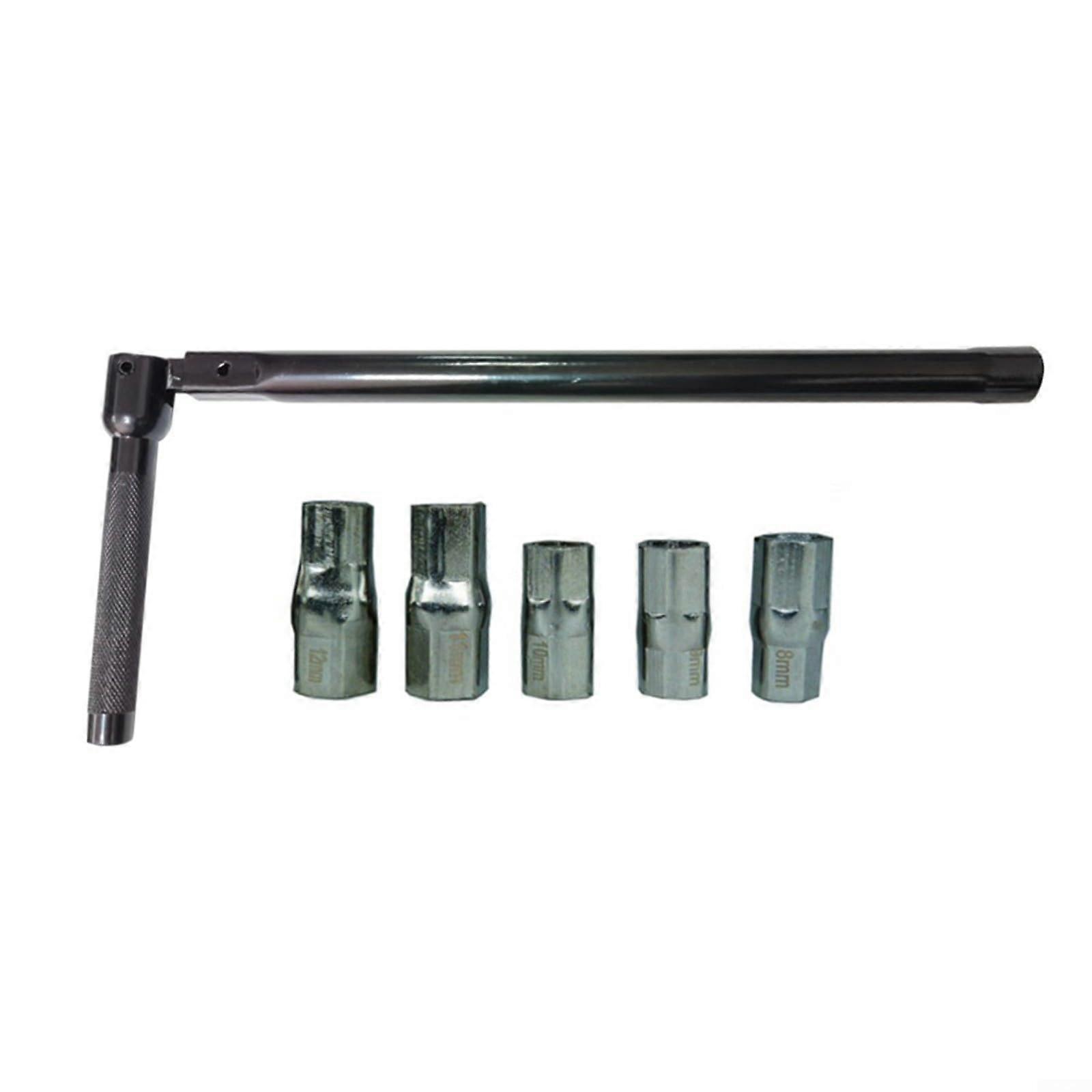 MultiFunction Socket Wrench Set 260mm Long Handle Anti Slip Grip Faucet Tool Kit 813mm Black