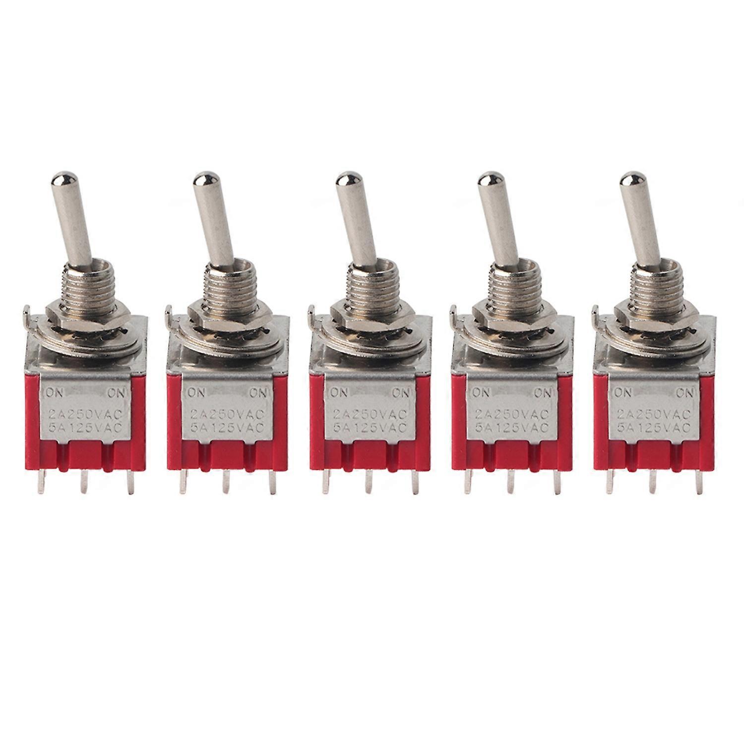 Features: 
1. This is a 2 position(ON-ON) toggle switch with 9 pins.
2. 3 pole double throw(3PDT) co