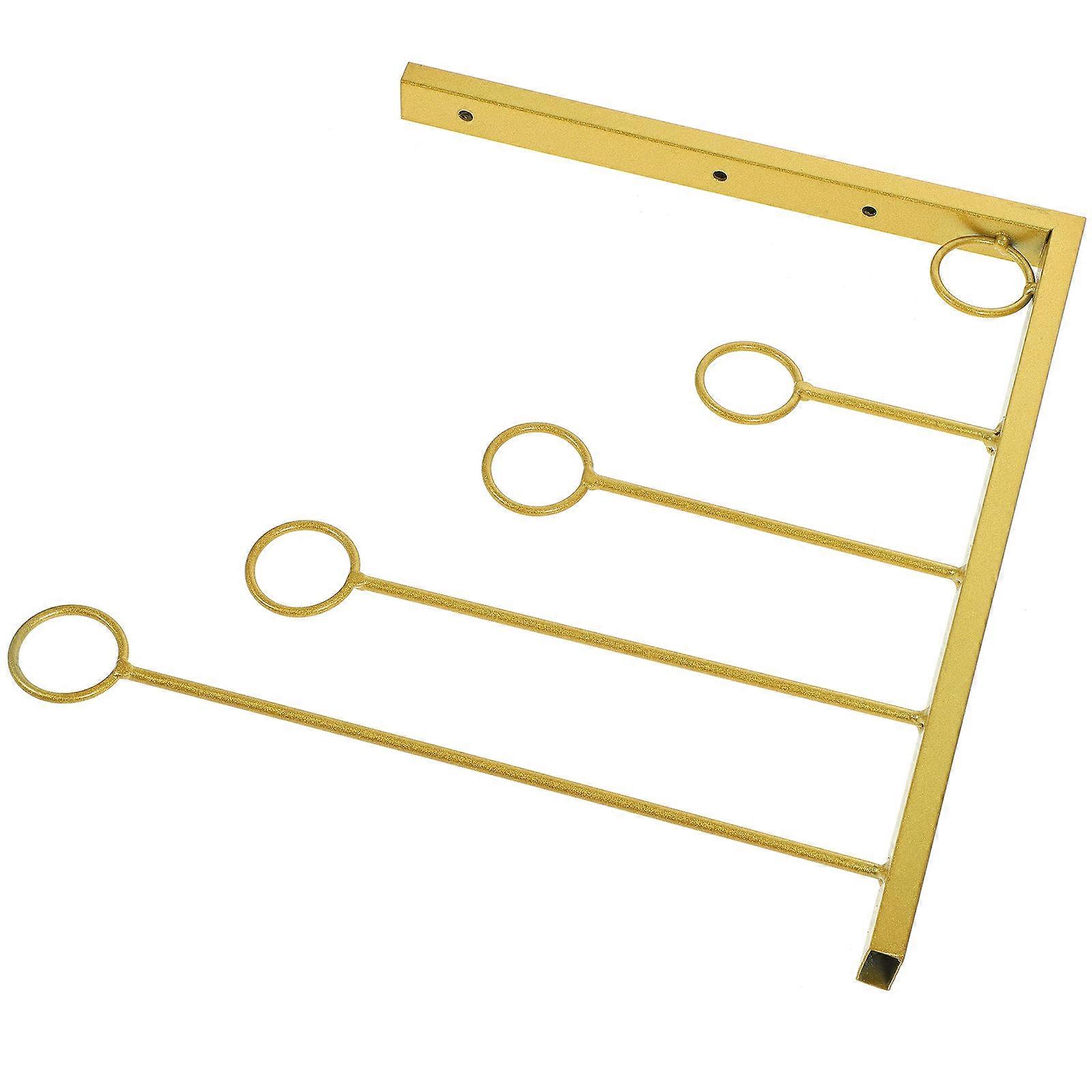 Mounted Clothes Holder Iron Hook for 4Pcs Clothes Rack