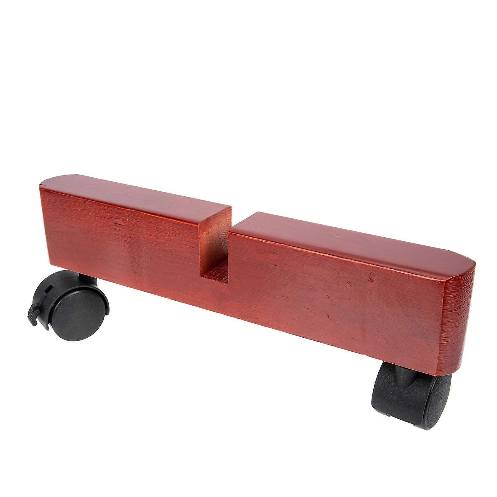 Household Screen Feet Divider Base for Storage Use 4Pcs with Wheels Red