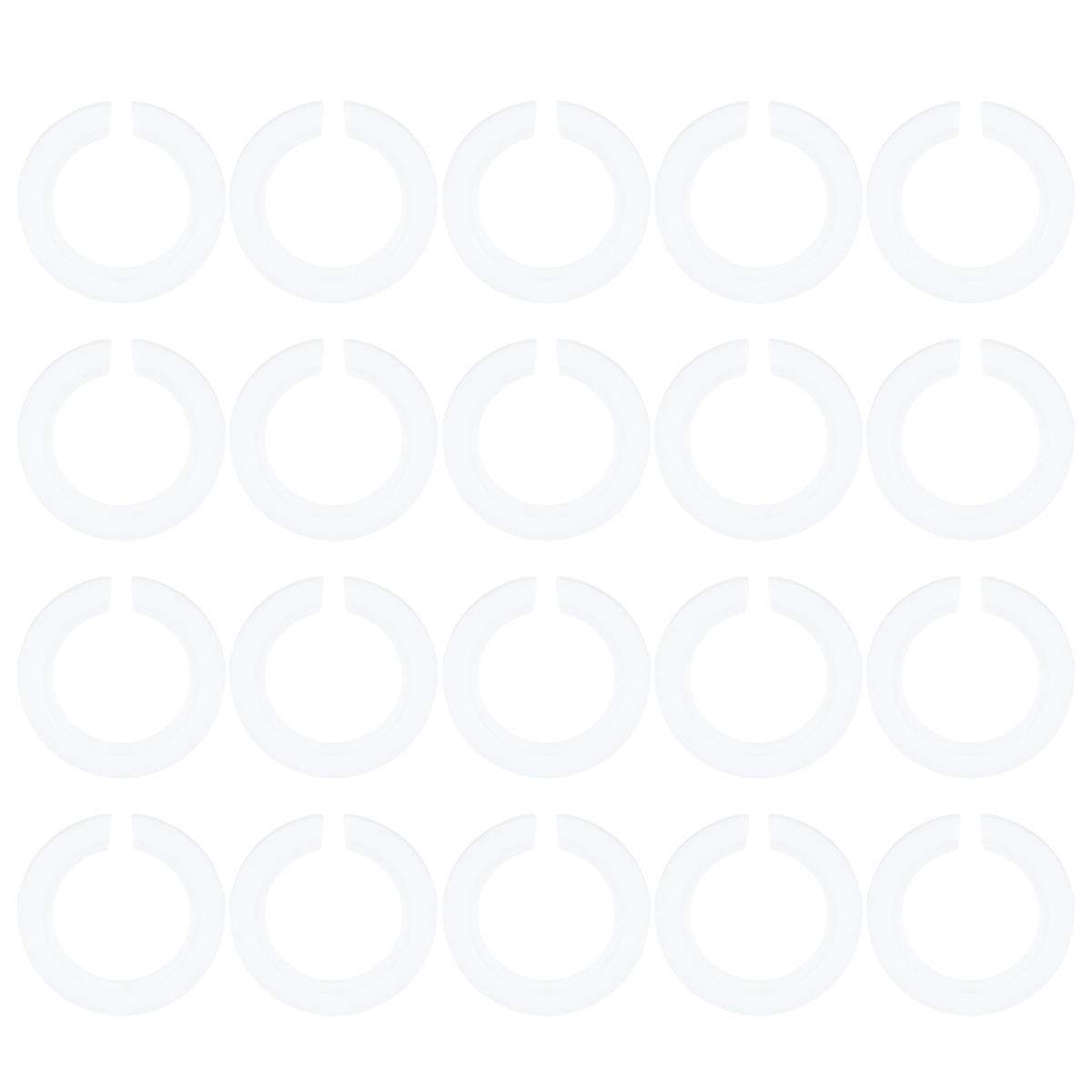 Fix Ring for Bulb E27 to E14 Lamp Shade Converter 60Pcs Transparent