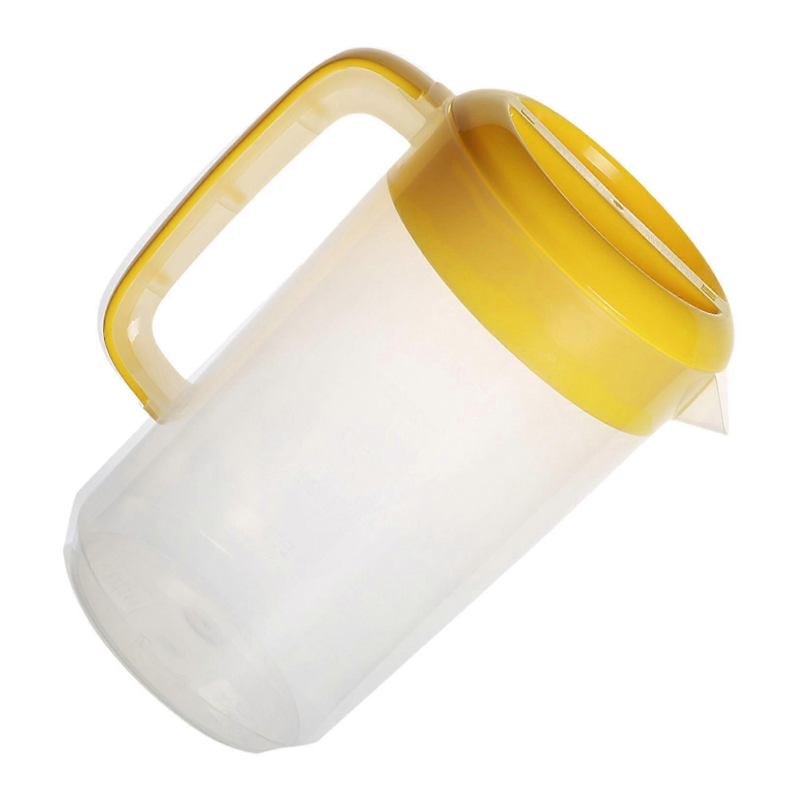Juice Pot Large Capacity for Beverage Serving 2Pcs Yellow Container