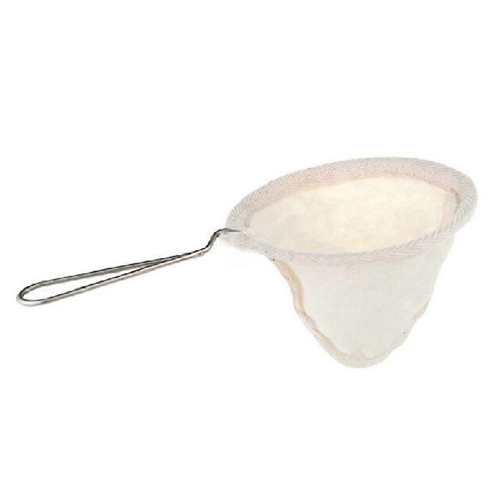 Coffee Filter Bags Reusable for Making Coffee 2Pcs Beige Flannel Cloth