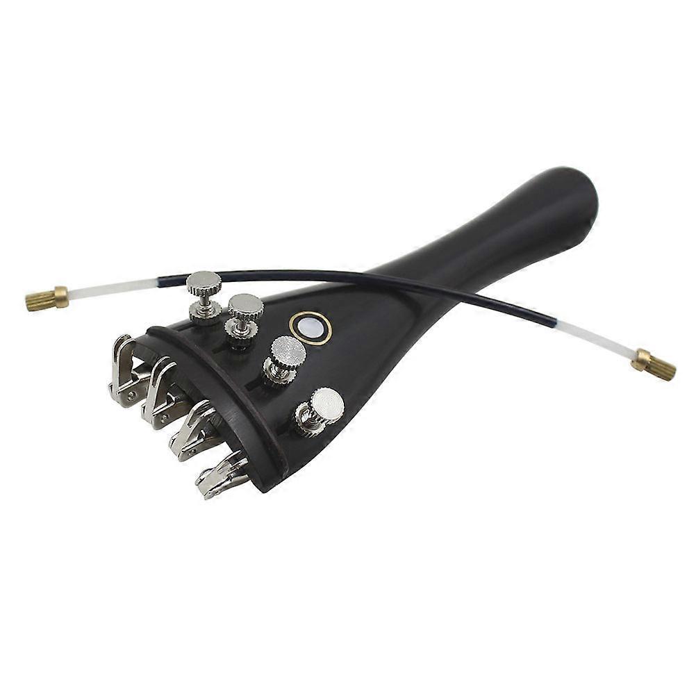 Ebony Violin Parts 2 Sets Tail Rope For Musicians Performance Fine Tuning Smooth Corners