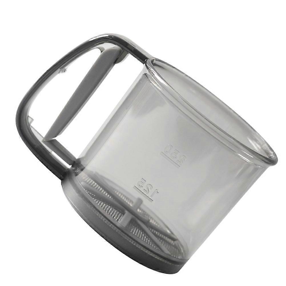 Portable Handle Design Round Flour Sieve Stainless Steel ABS PP Multi Functional Baking Tool 15.5X11CM Grey 1Pcs