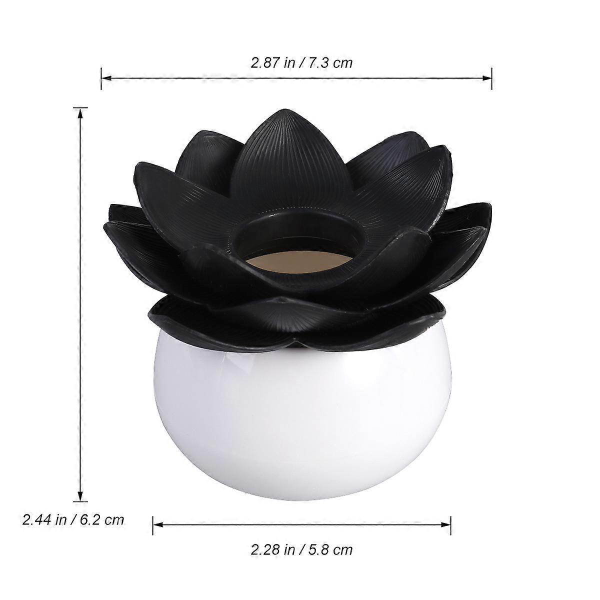 Toothpick Case Design For Bedside Table Black 7.50x7.50x6.20cm Storage 1Pack