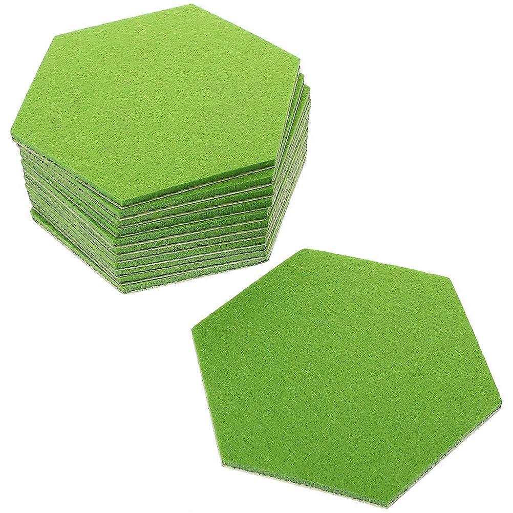 Bulletin Board Felt Boards for Notice Green 48Pcs Set