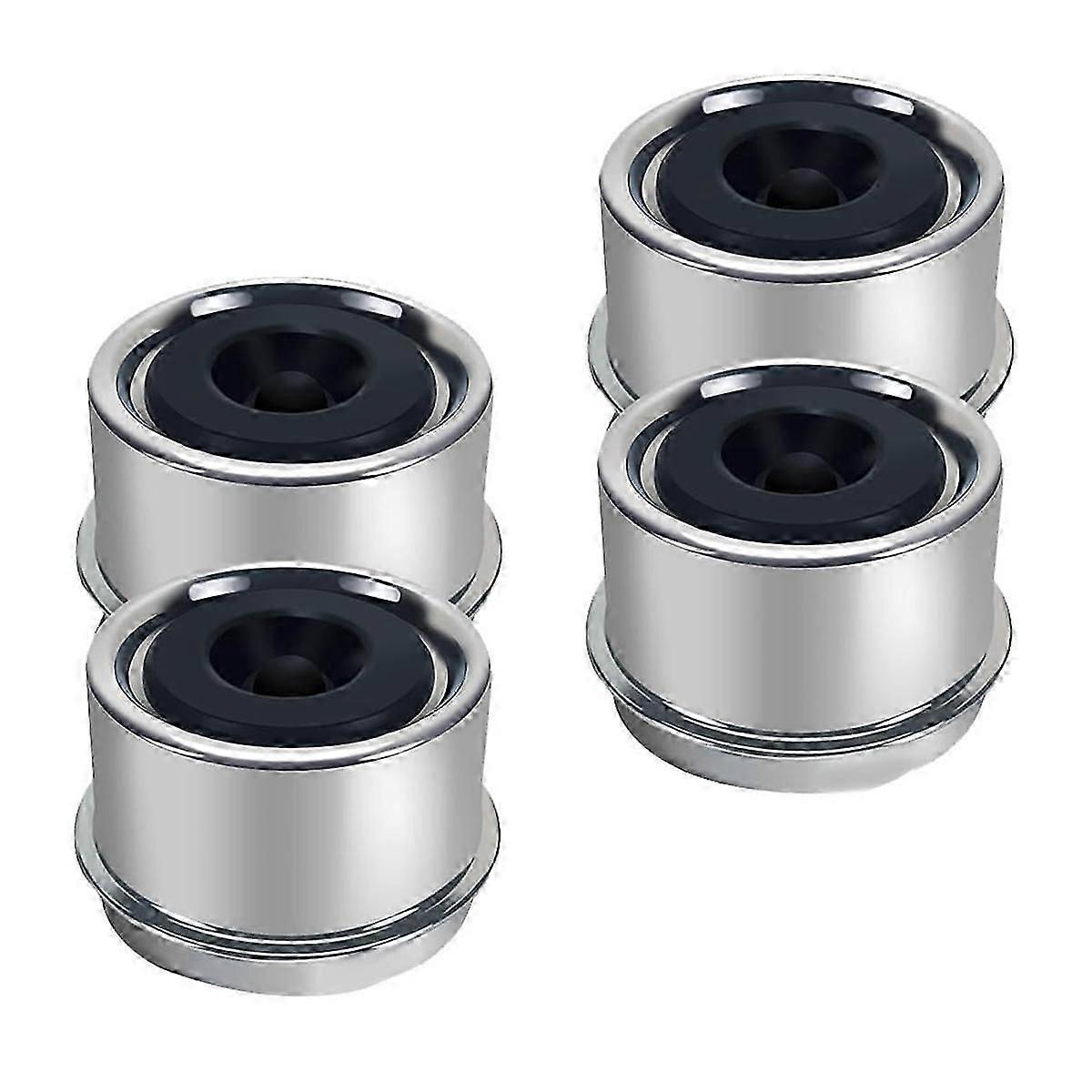 1.98inch Trailer Hub Caps 4PCS with Rubber Plugs & Installation Tool