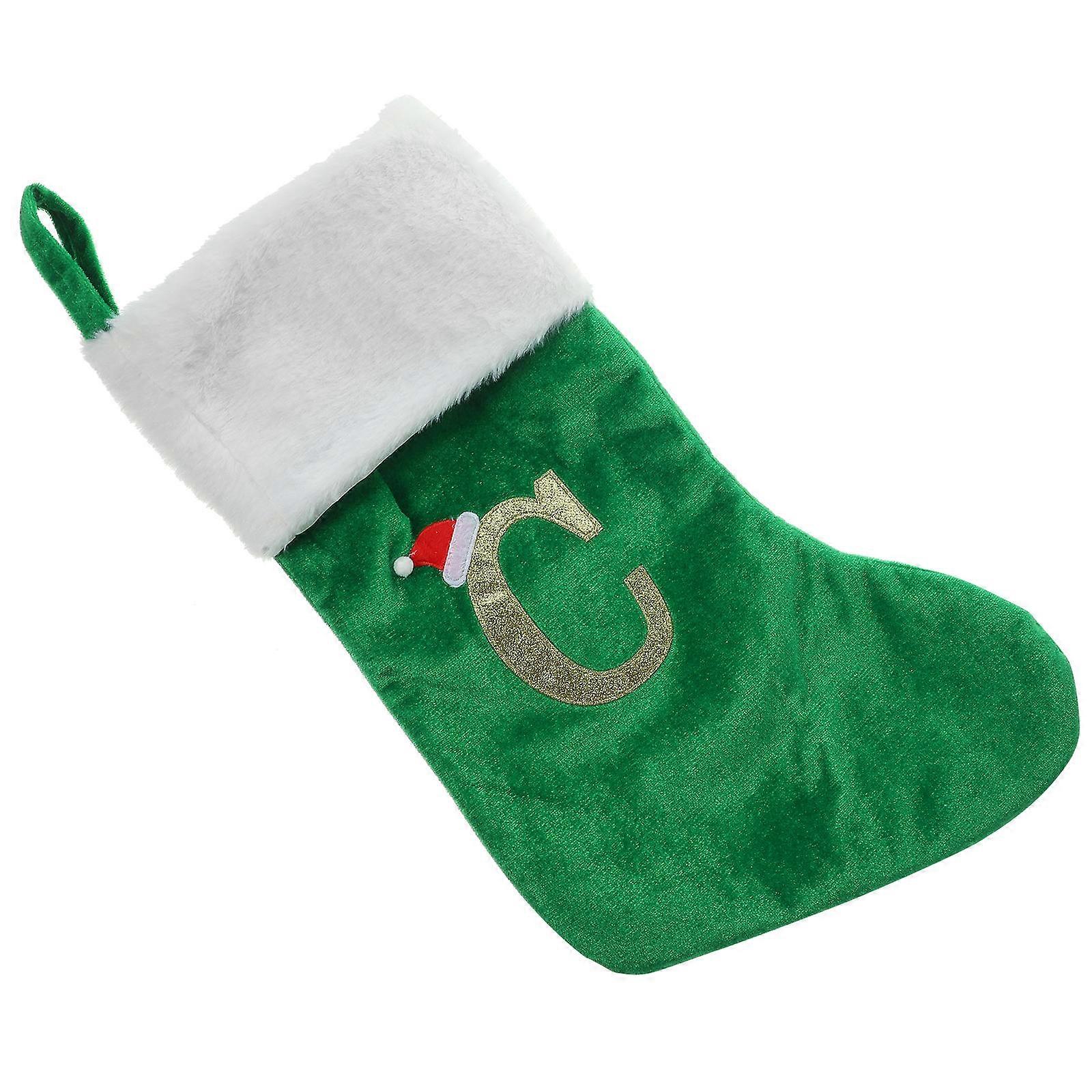 Xmas Tree Gift Sock For Christmas Party Decoration In Stocking Shape Suitable For Club And Bar 3Pcs