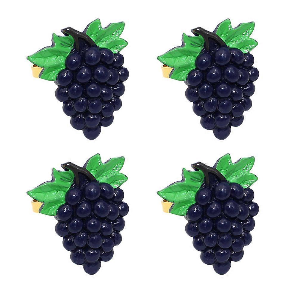 Party Napkin Clasps Fruit Napkin Buckles for Table 16Pcs Set