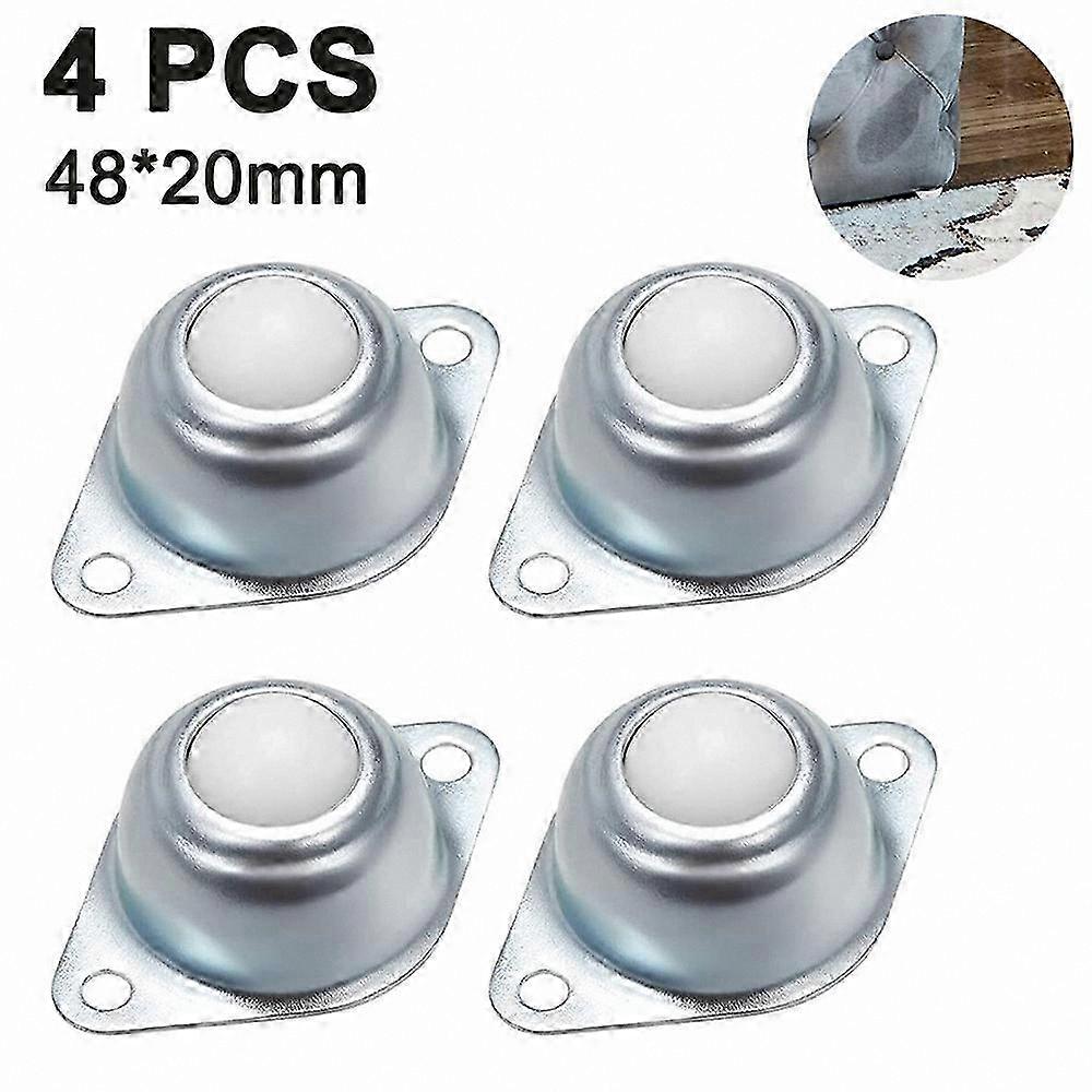 Heavy Duty Ball Casters Set of 4 Conveyor Rollers for Industrial Use