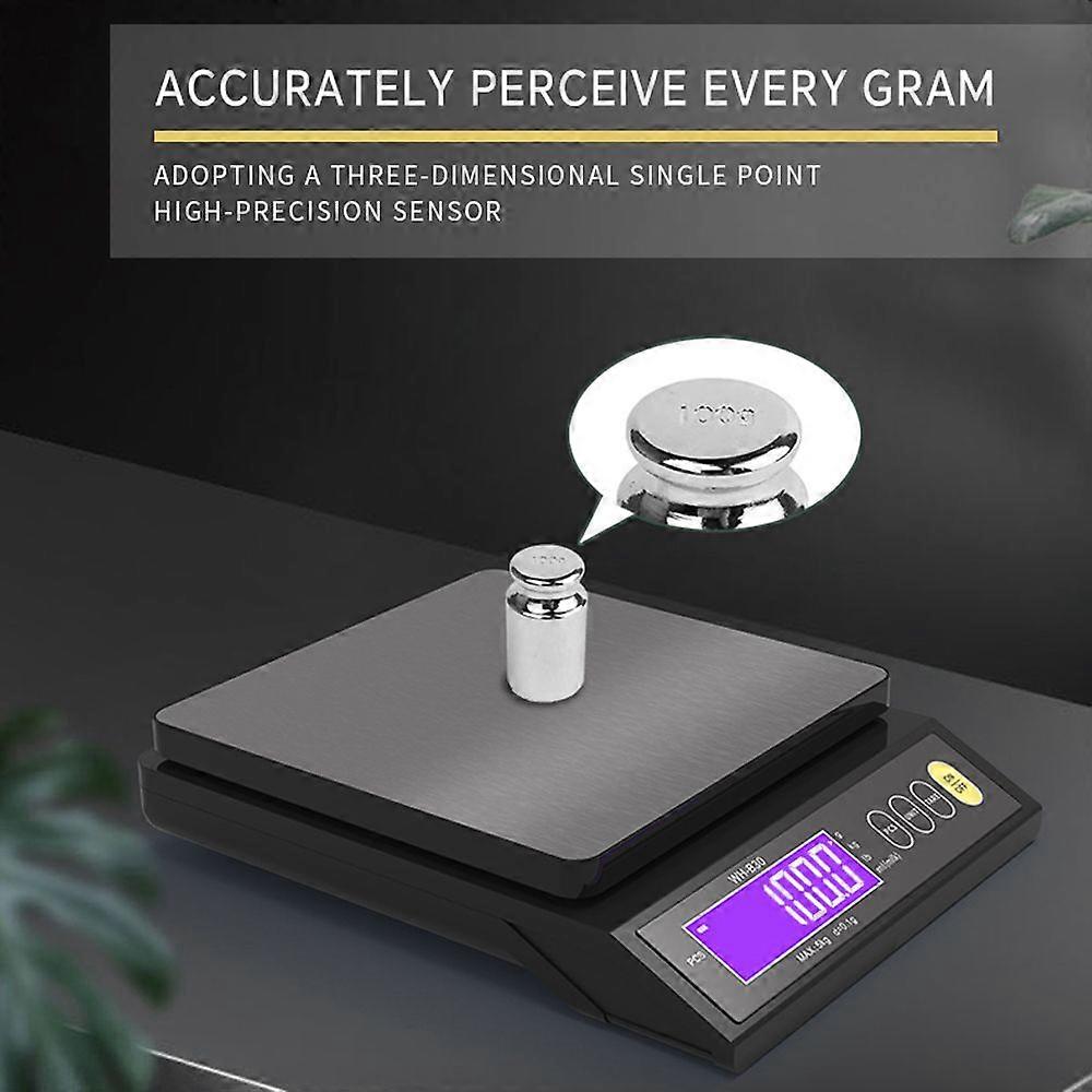 Rechargeable Baking Electric Scale IP67 Waterproof High Accurate Kitchen Scale with Counting Tare Zeroing Auto Power Off Unit Conversion Function
