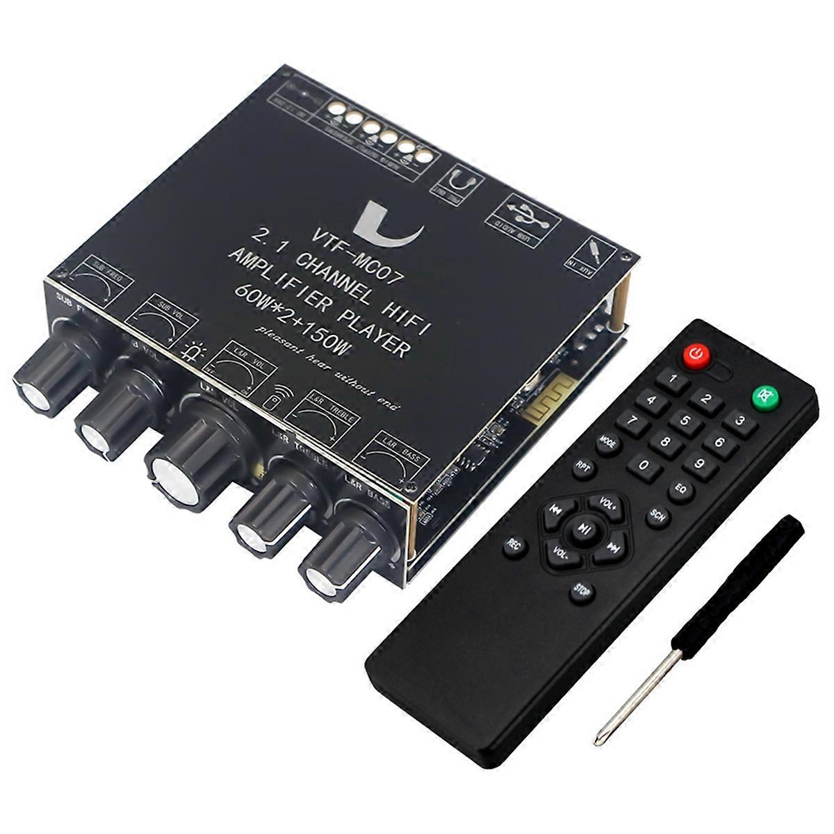 2x60W+150W Subwoofer Bluetooth 5.3 Power Amplifier Board A