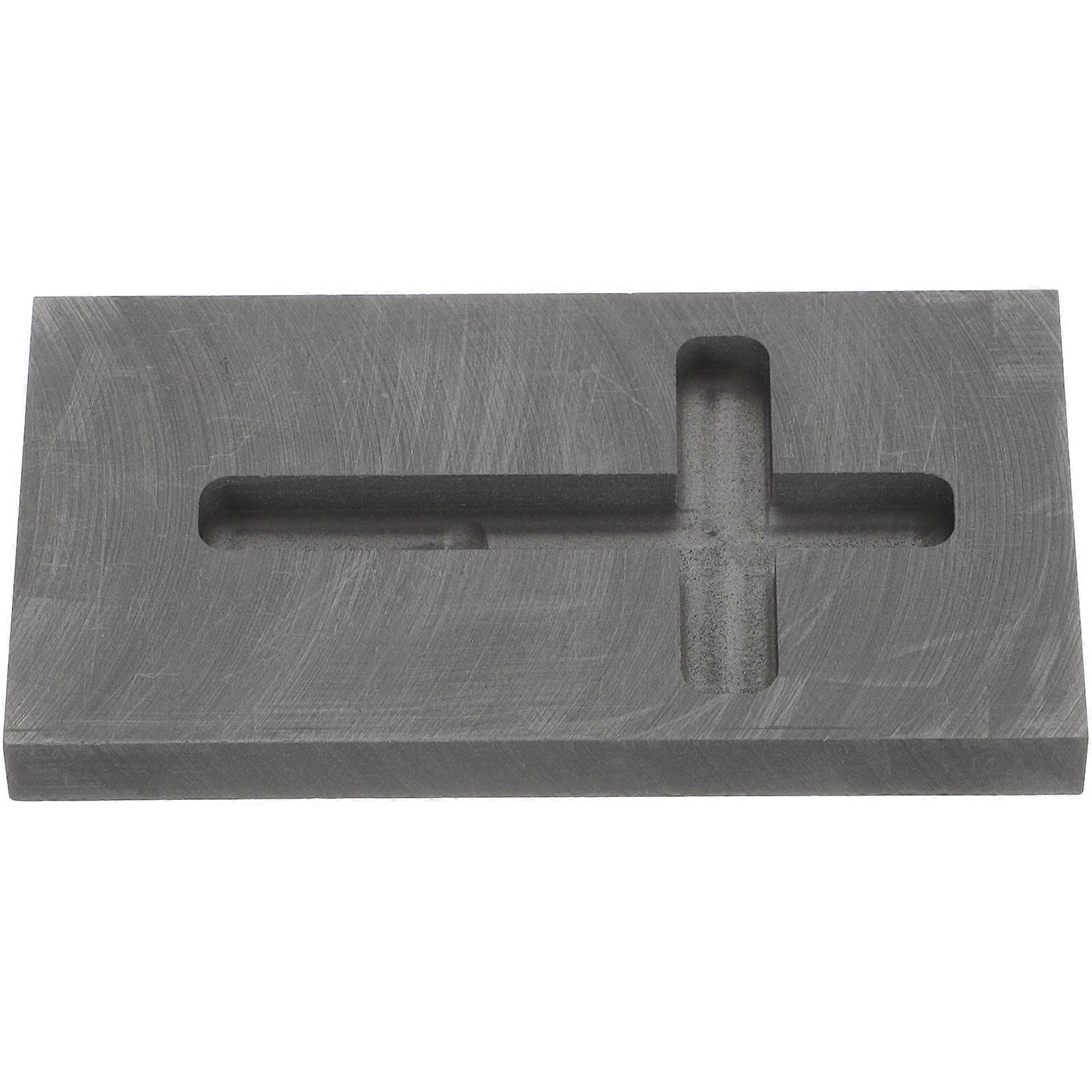 3Pcs Cross Shape Graphite Mold for Melting Silver Casting