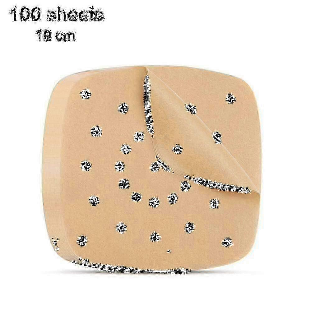 100 stuks friteusevoering, geperforeerd papier, stoompapier, gestoomd