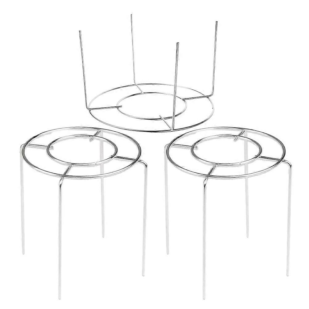 9Pcs Stainless Steel Bread Cooling Rack for Baking Use Silver Round Cooling Rack