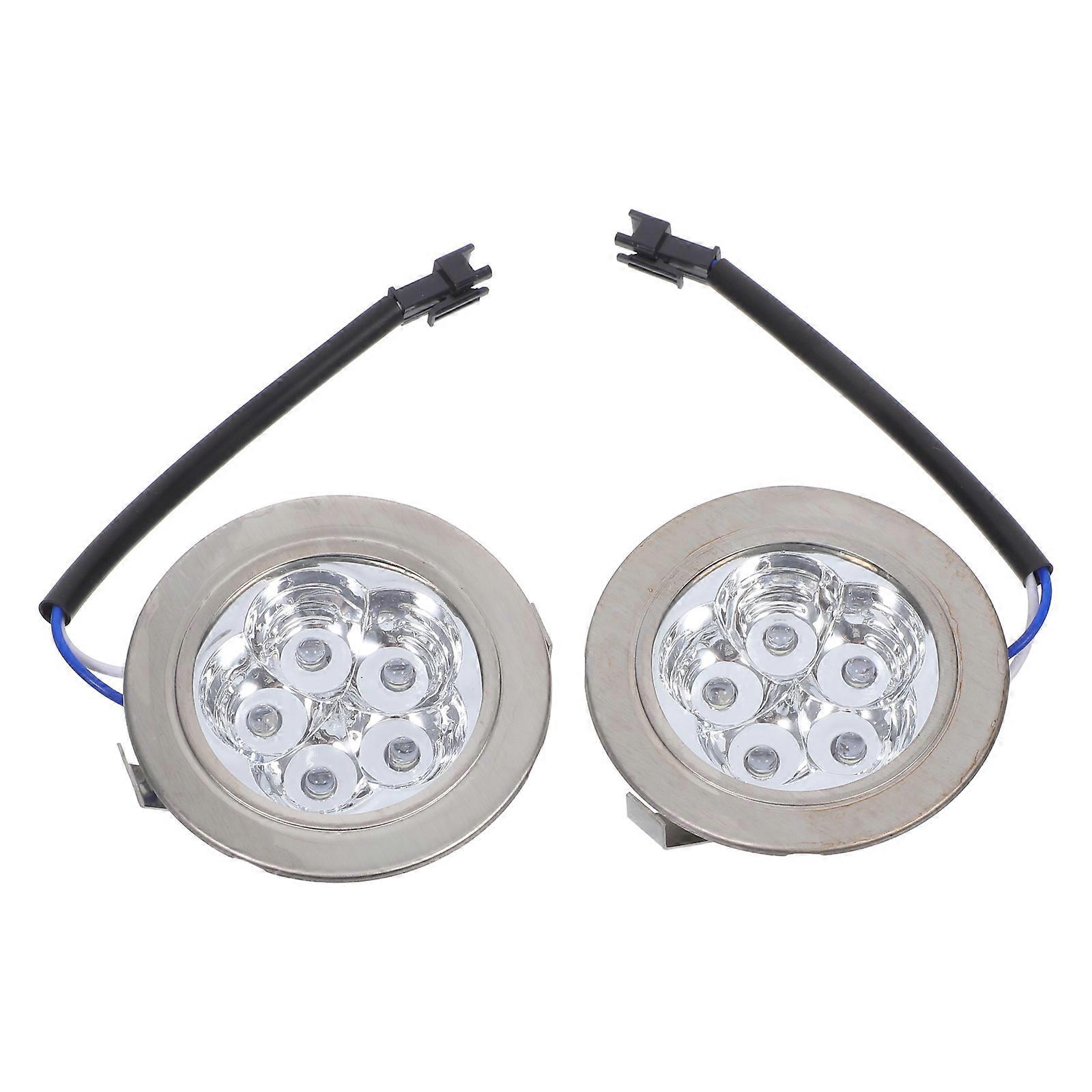 Kitchen Hood LED Bulbs Range Hood Light Replacement 6Pcs Silver Design