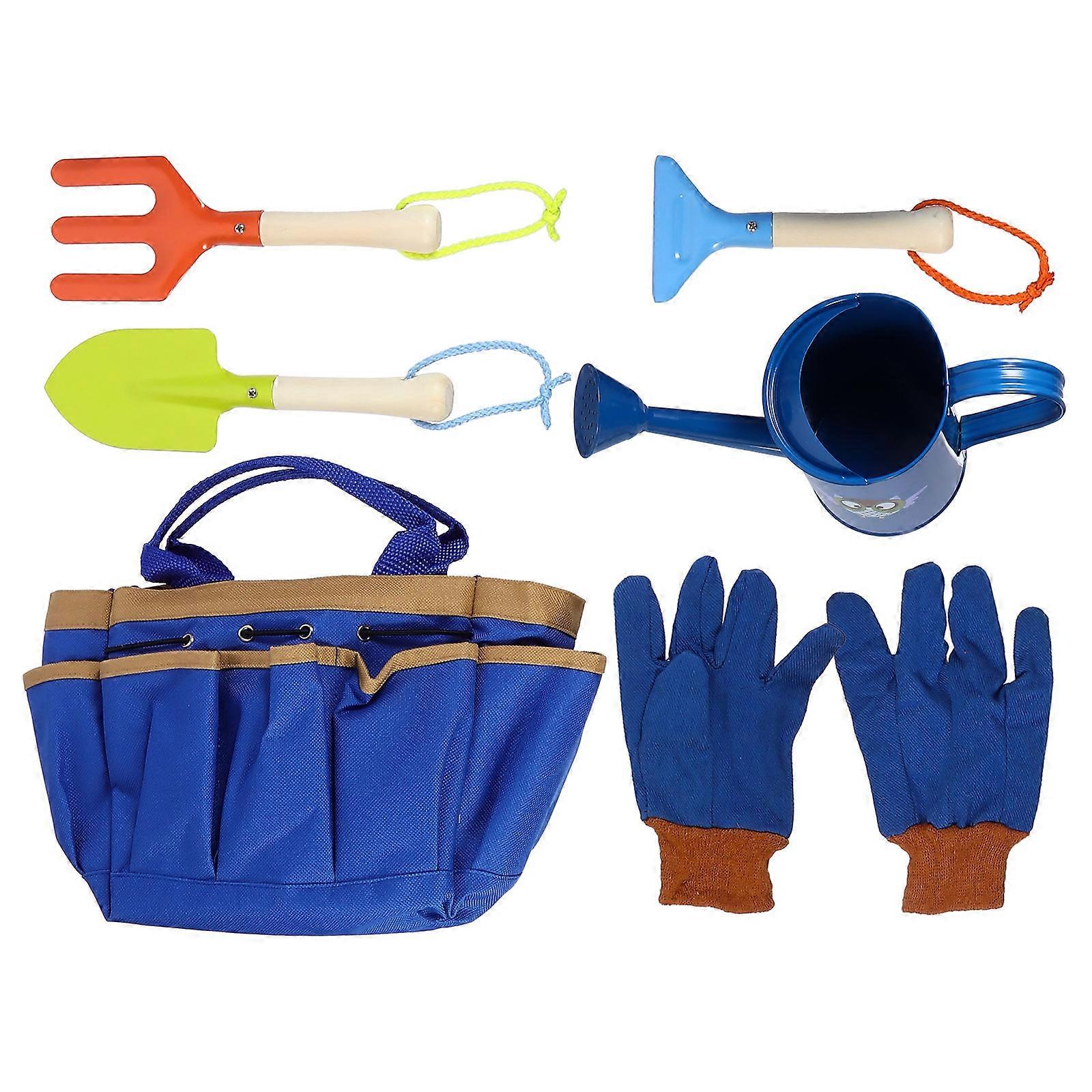 1 Set Of Kids Garden Tool Toy For Soil Loosening And Activities Blue