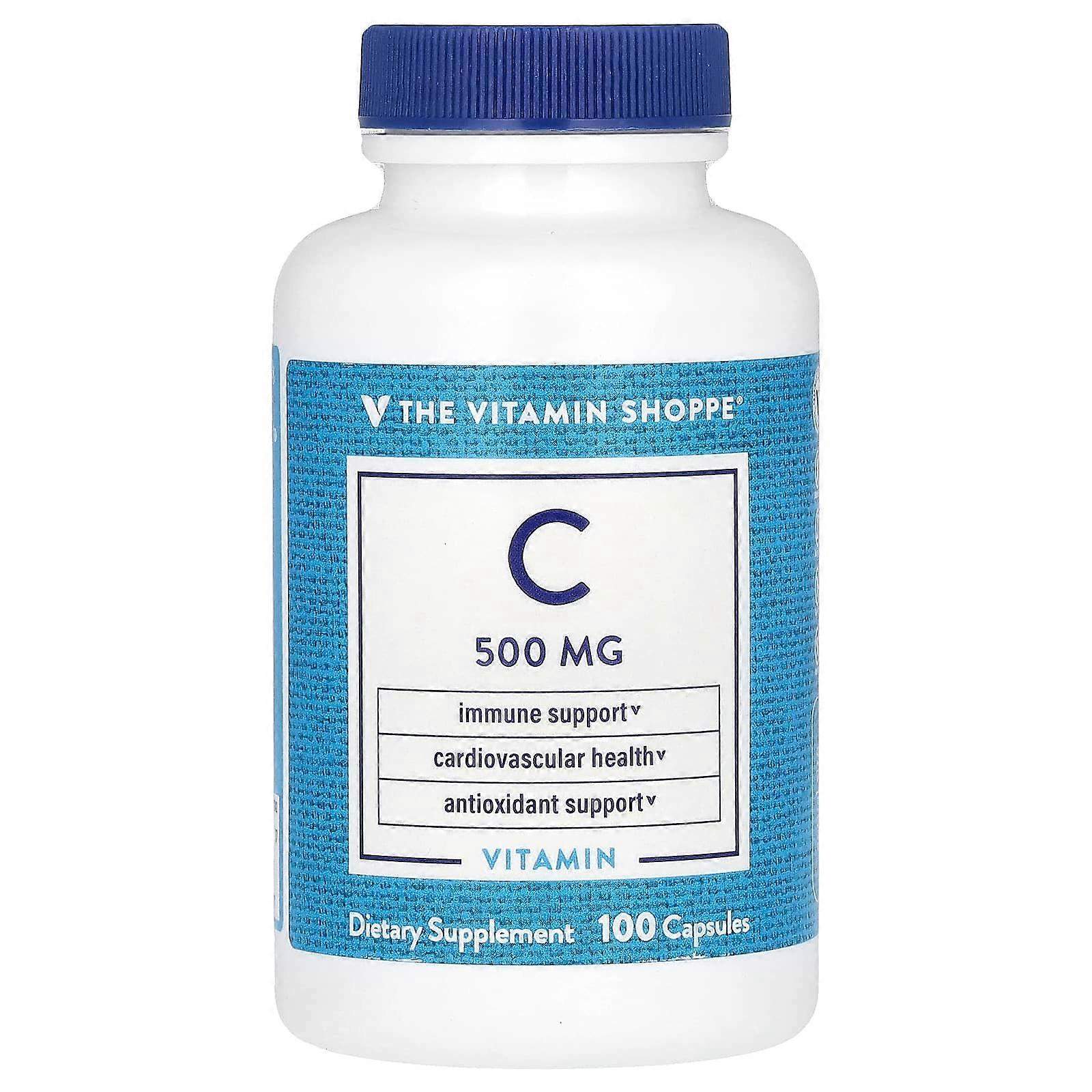Vitamin C, 500 mg, 100 Capsules
