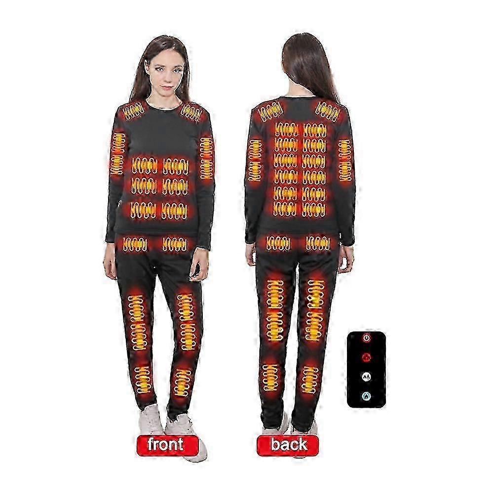 2025 Uppvärmda termiska underkläder för män och kvinnor USB Multi Zone Intelligent uppvärmd