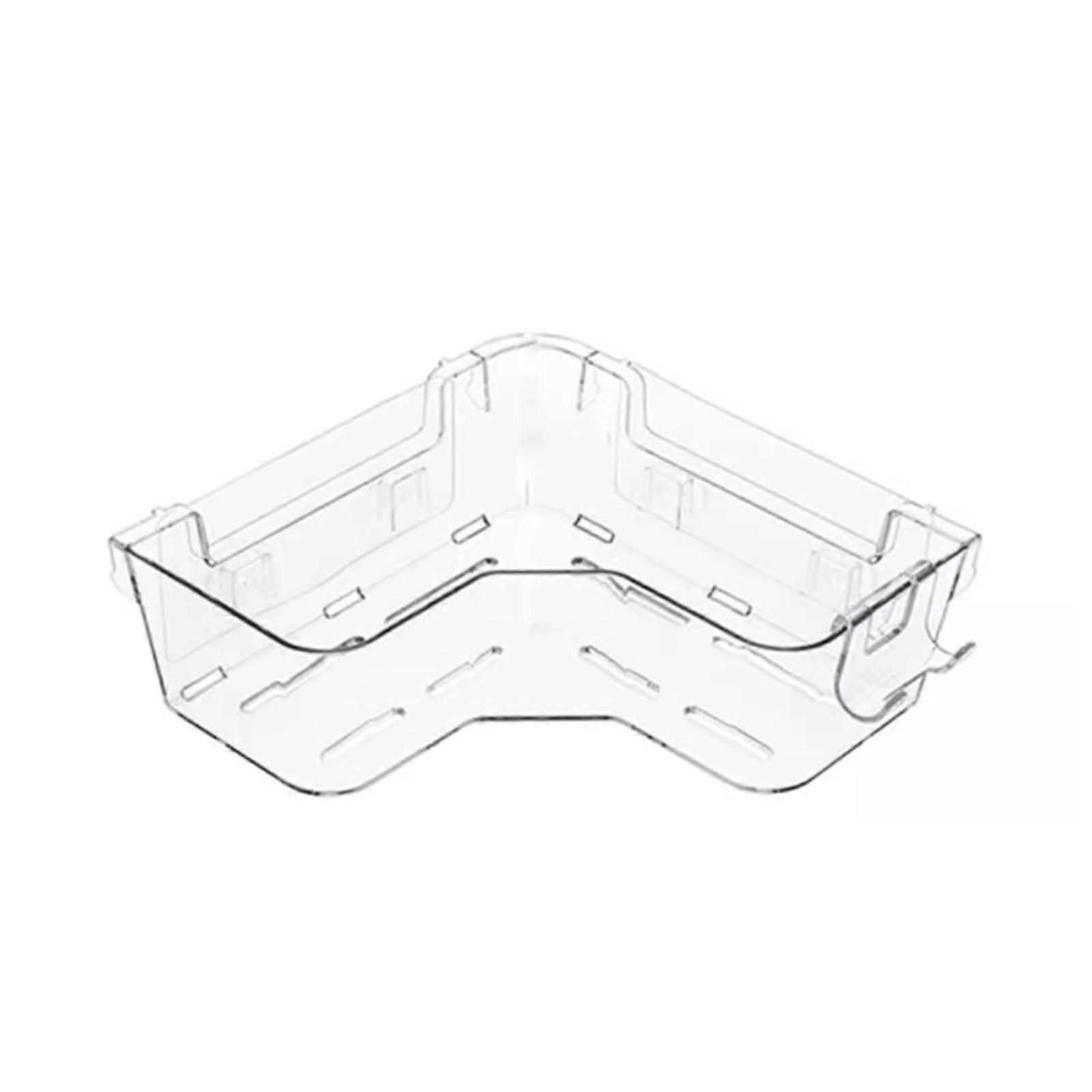 Removable Wall Mounted Bathroom Rack Plastic Triangular Design Heightened Large Capacity Organizer