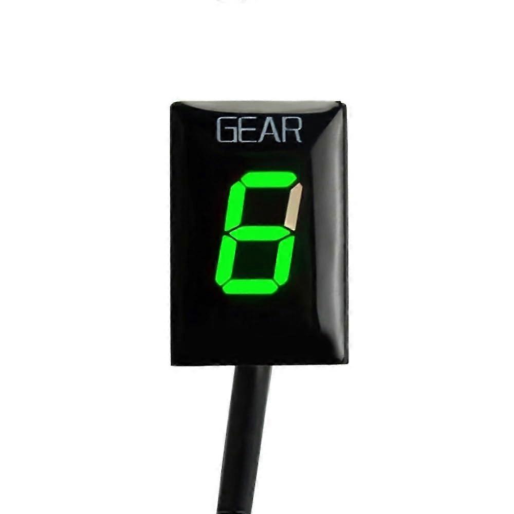 Digital Gear Indicator Compatible With Motorcycle ECU Gear Display Meter Green