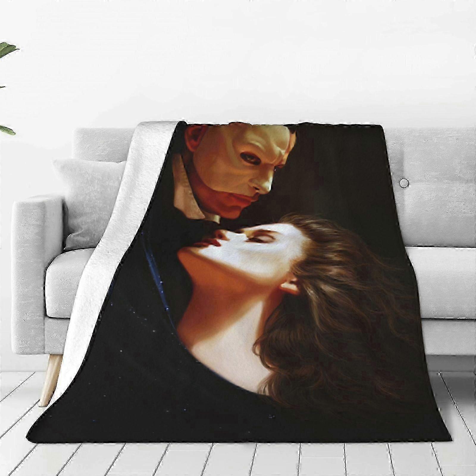 Blanket The Phantom Of The Opera Fleece Throw Blanket, Ultra Soft Cozy Luxury Fuzzy Blanket For Couch Bed Sofa, Lightweight Warm Plush Blankets Beddin