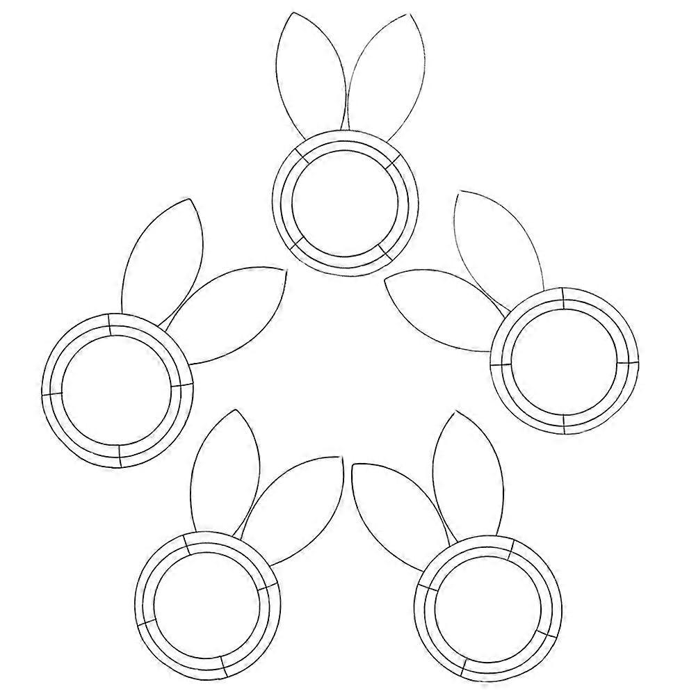 Metal Frame Linear Easter Flower Garden Tinsel Easter DIY Craft