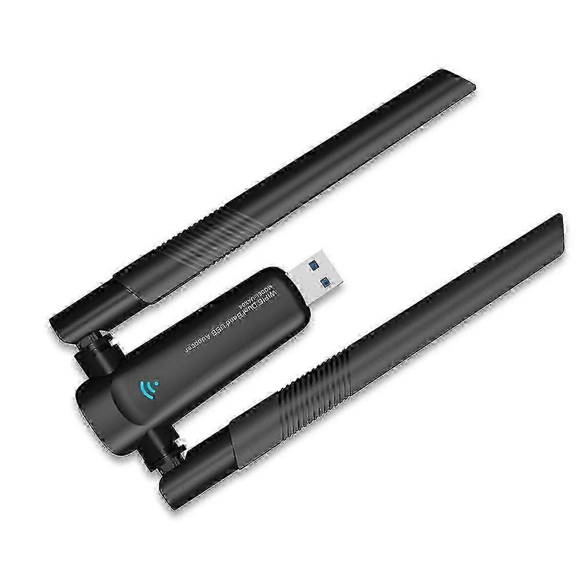 1800Mbps WiFi 6 USB Adapter 5G/2.4GHz Wi-Fi Wireless Network Card High Gain Antenna