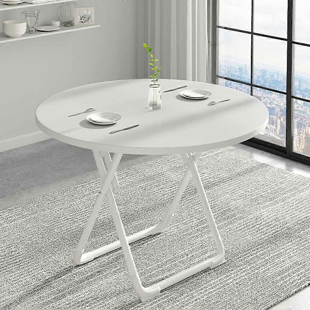 Compact Folding Dining Table Round Outdoor Table Diameter 60/70/80 Cm Height 72 Cm Portable Balcony Patio Bistro