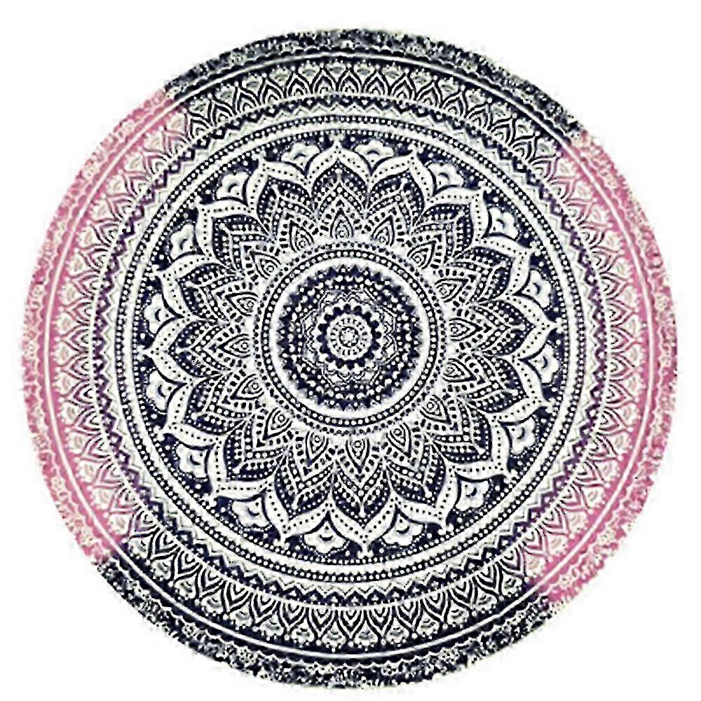 Round Beach Throw Tapestry Printing Picnic Mat Beach Blanket Tapestry