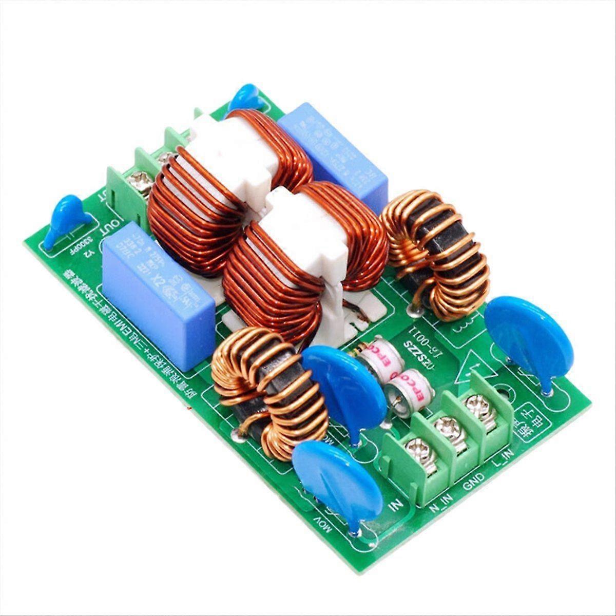 110V 220V AC Filter External -Anti-Interference AC Power Filtering Board 20A No Shell
