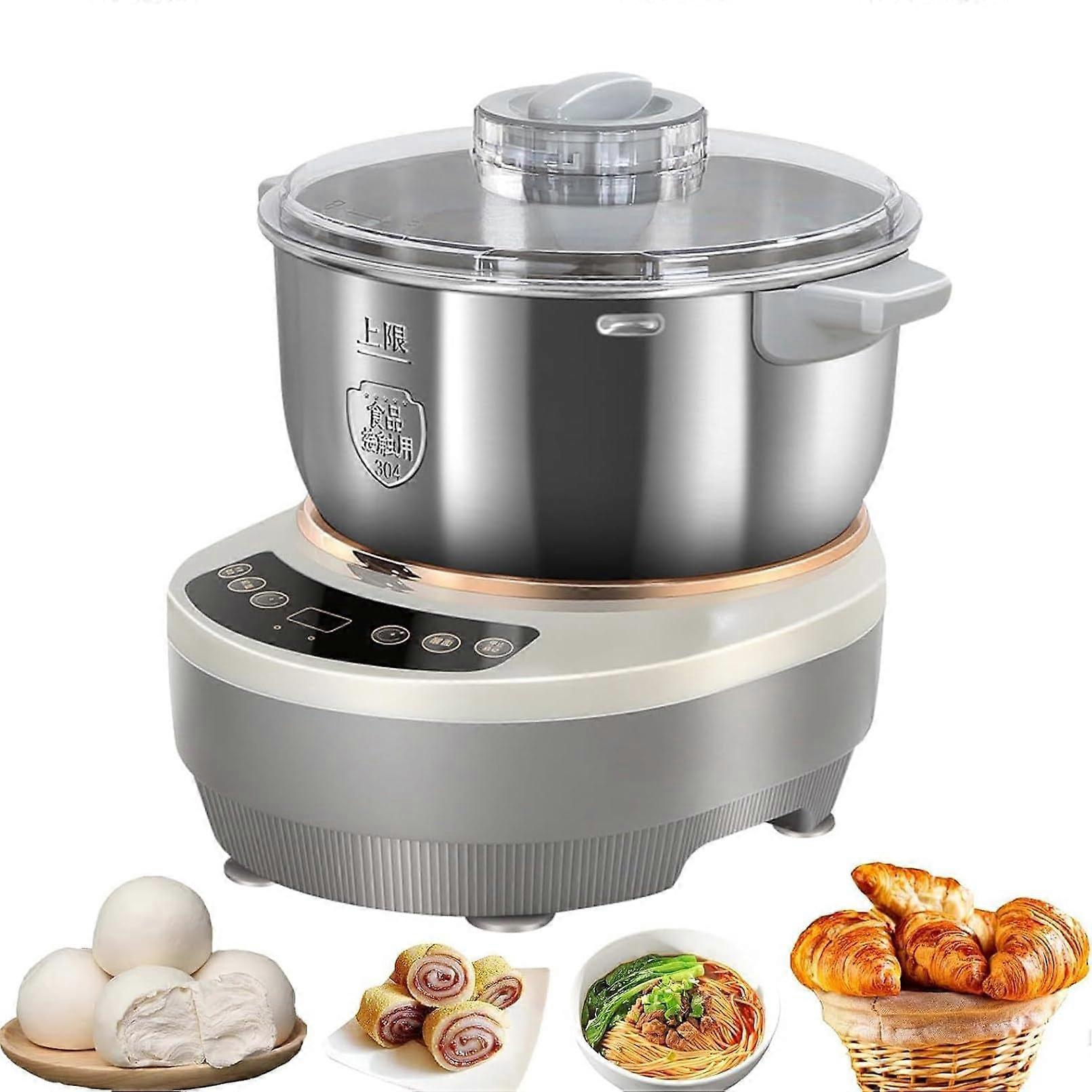 Stand Mixer 7L 304 Stainless Steel Electric Dough Mixer With Ferment Function Microcomputer Timing FaceUp Touch Panel