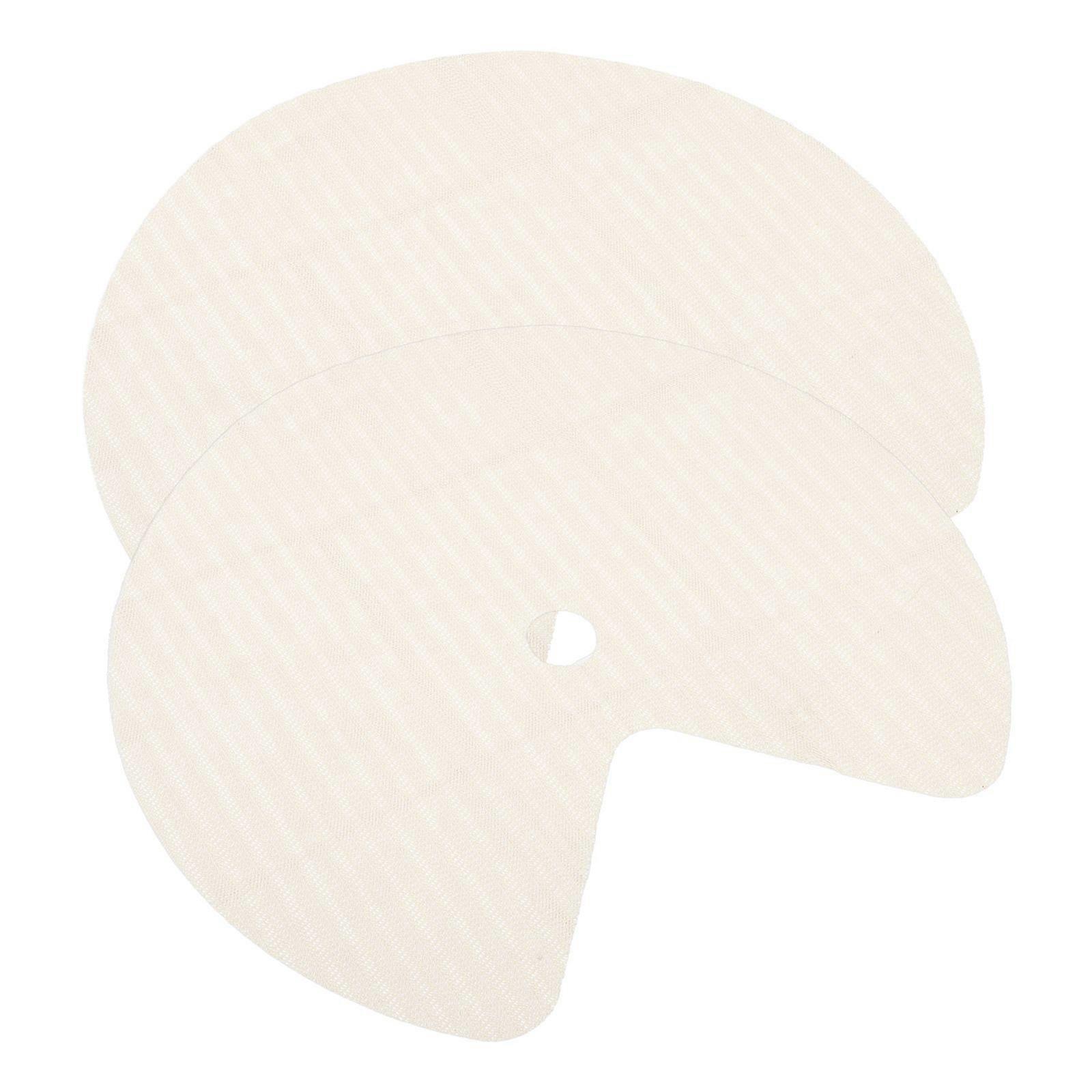 2pcs Lazy Susan Shelf Liner Circle Non Adhesive Kitchen Cabinet Non Slip Liner Non Skid Mats for Drawer Refrigerator Pantry Storage