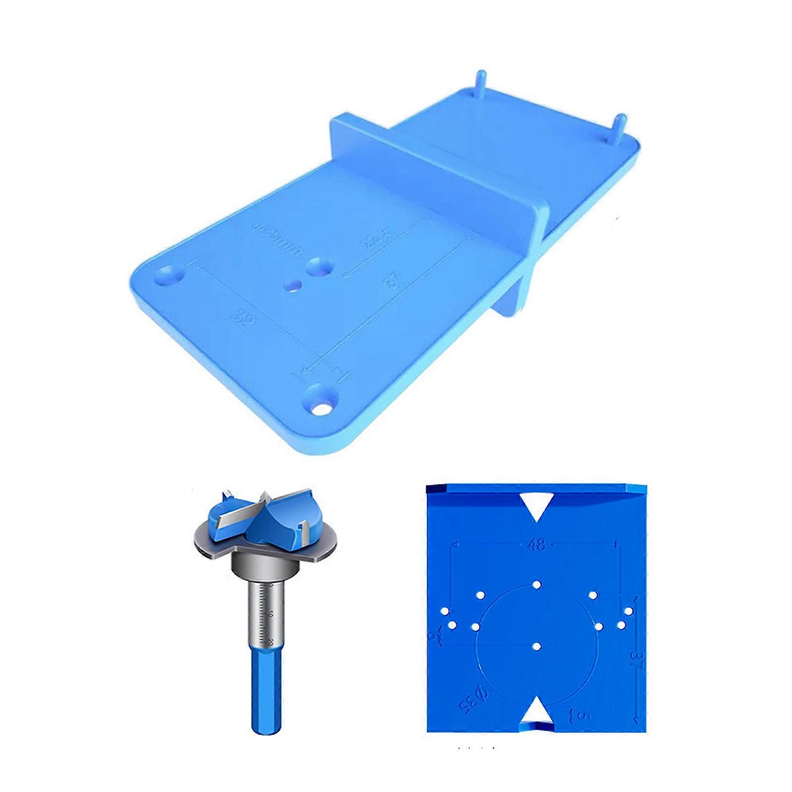 Lightweight Door Hinge Hole Positioning Jigs Alignment Tool for Repeatable Woodworking Projects Quick & Accurate Repairs Multicolor