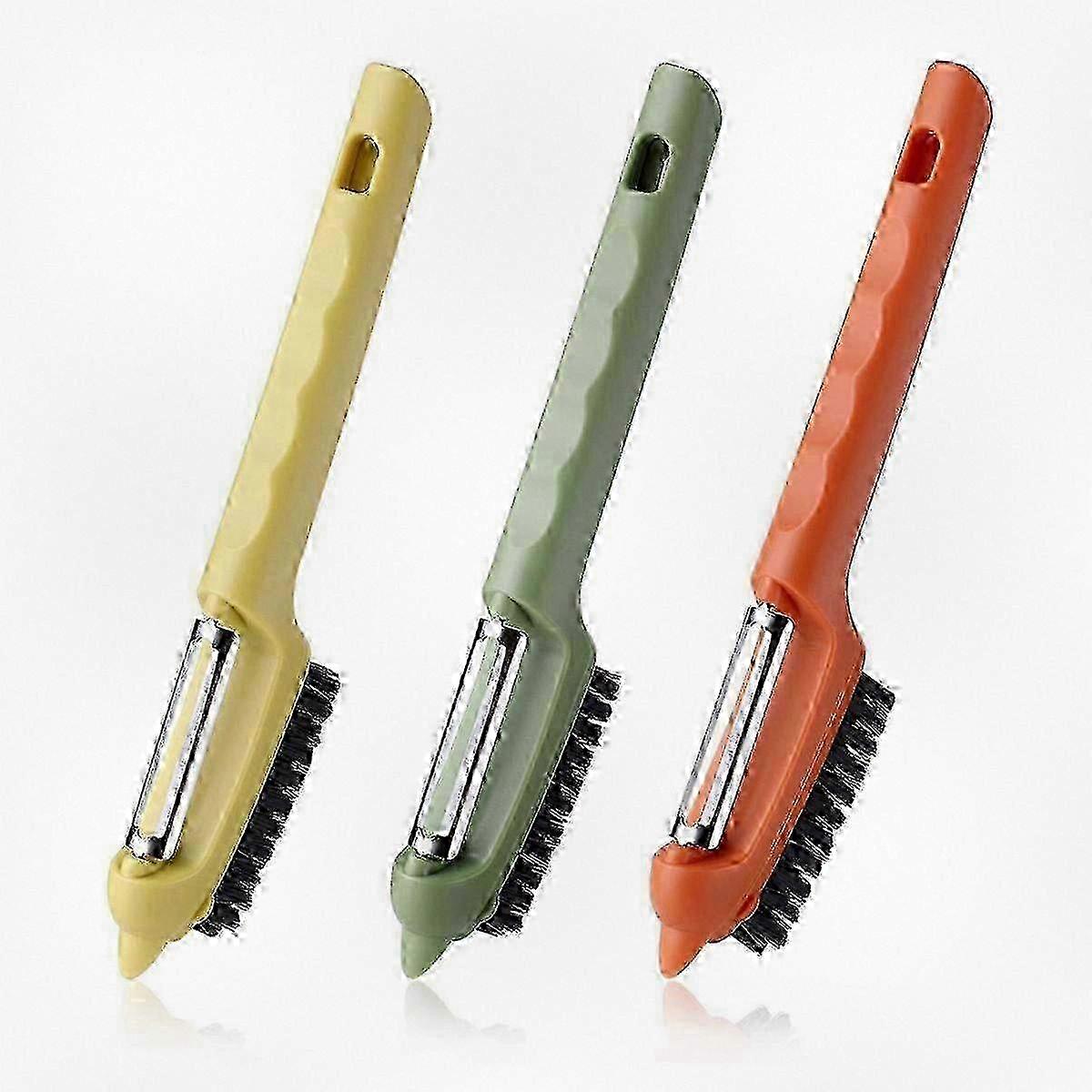 Versatile Vegetable Cleaning Brush and Peeler - Practical Kitchen Tool for Efficient Food Prep