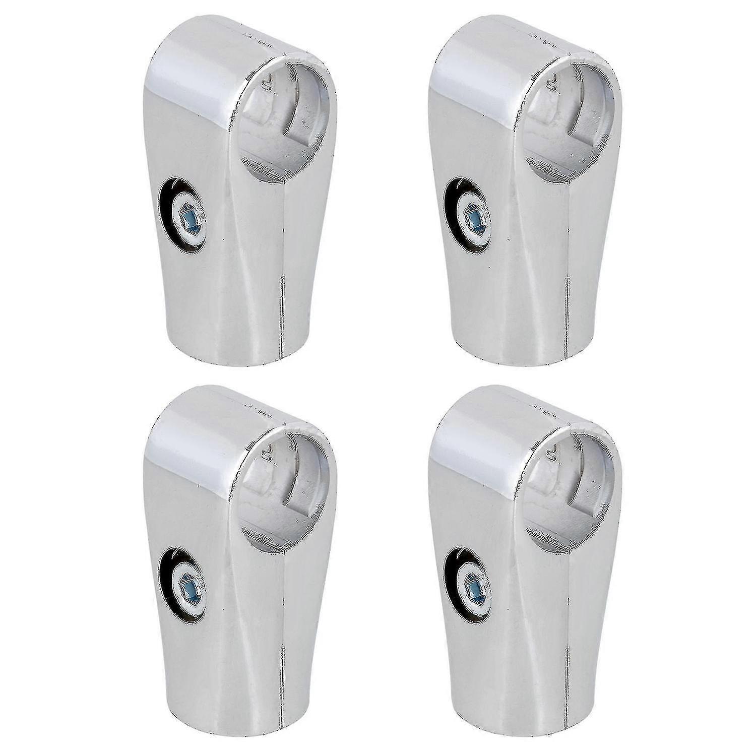Metal drying rack connectors - 4pcs two-way pipe fittings 25mm inner diameter
