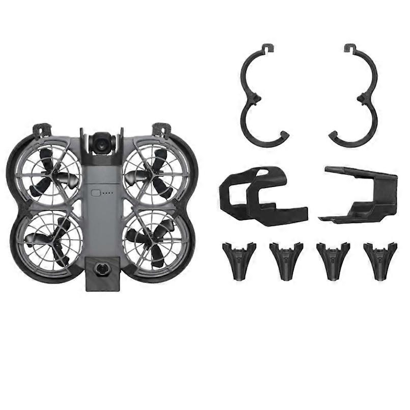 for DJI NEO2 Propeller Blade Guard Collar Propeller Blade Protection Ring Full Protection Accessories (Black - Image Transmission Possible)
