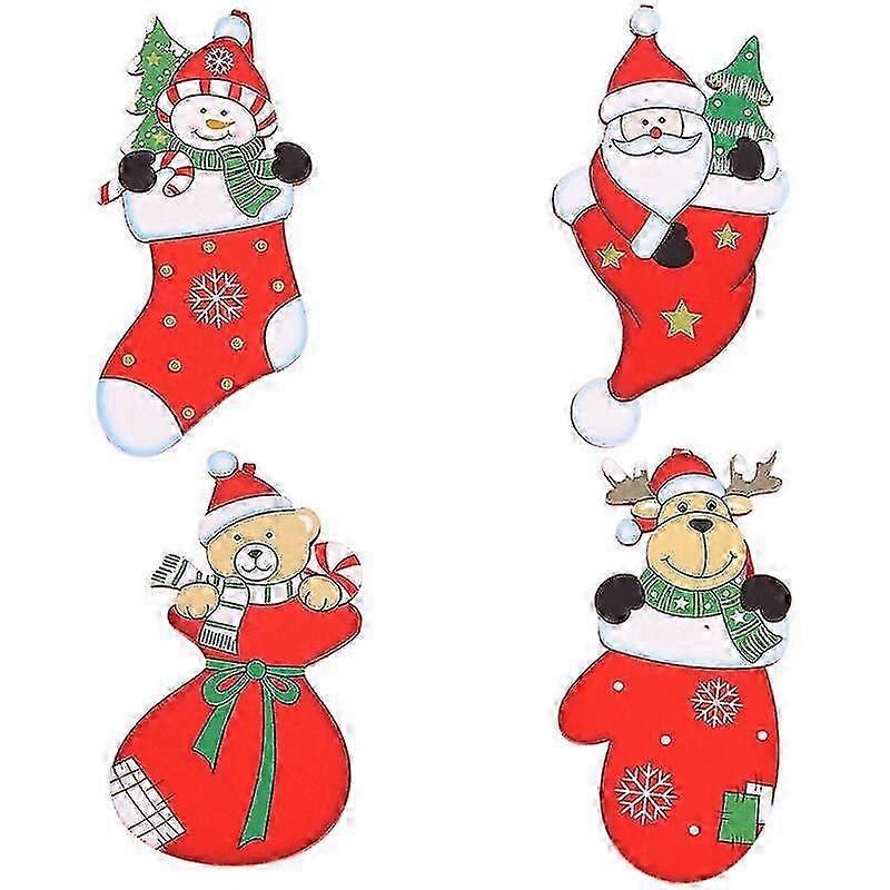 Christmas Decorations for Window Display - Static Cling Vinyl Set