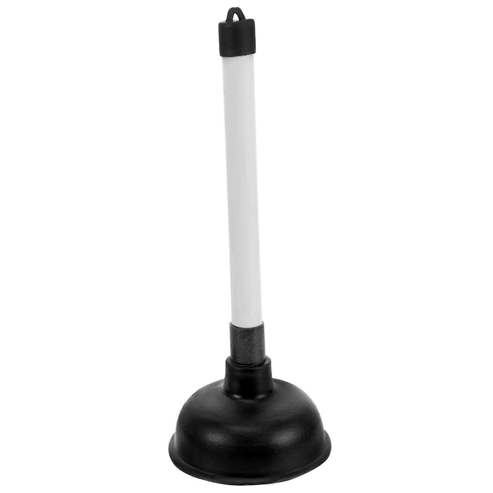 Heavy Duty Toilet Plunger with Long Handle and Strong Suction for Fast Drain Unclogging in Home or Dorm