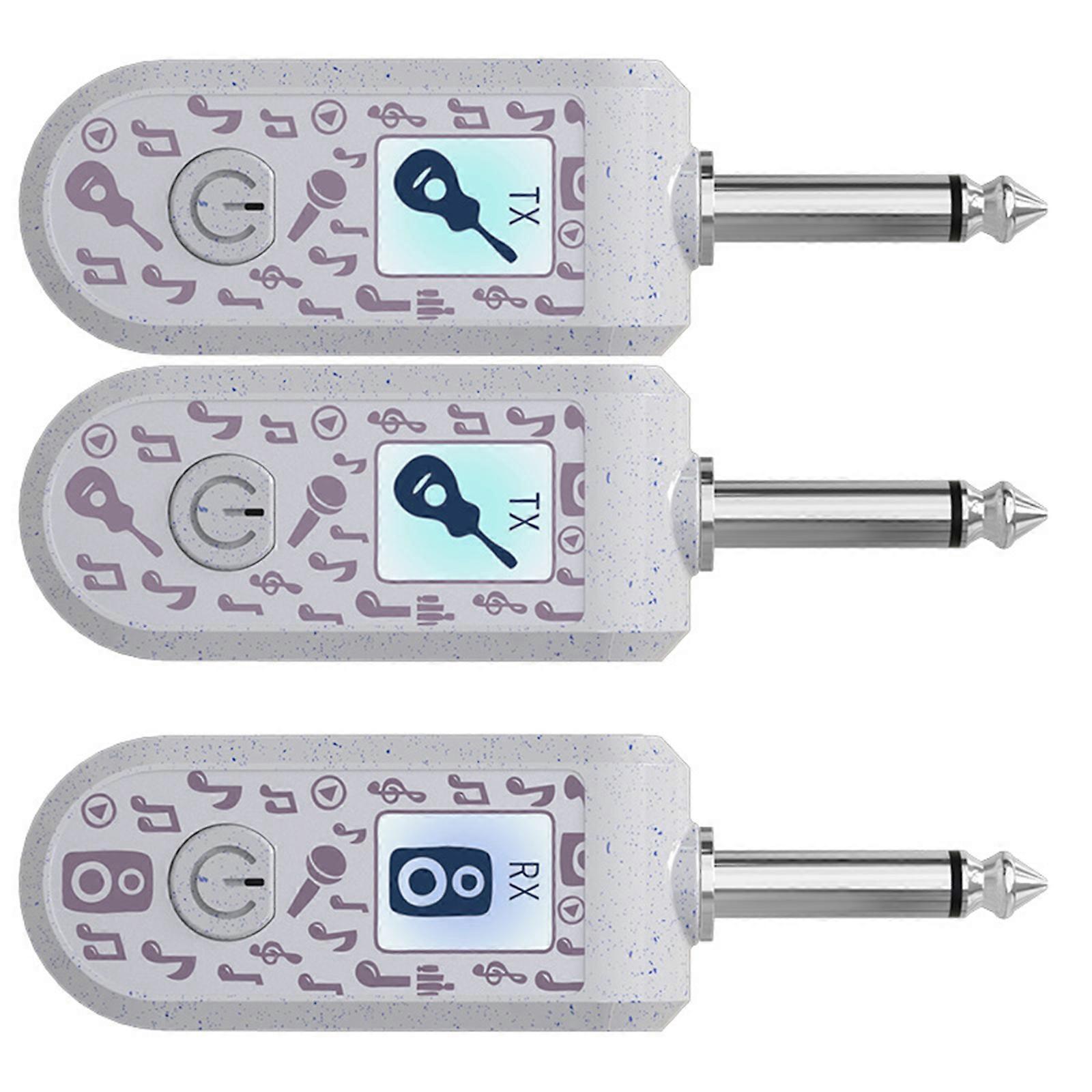 Plug And Play Wireless Adapters For Guitar Electronic Wind Instruments With Long Life And Wide Compatibility  White
