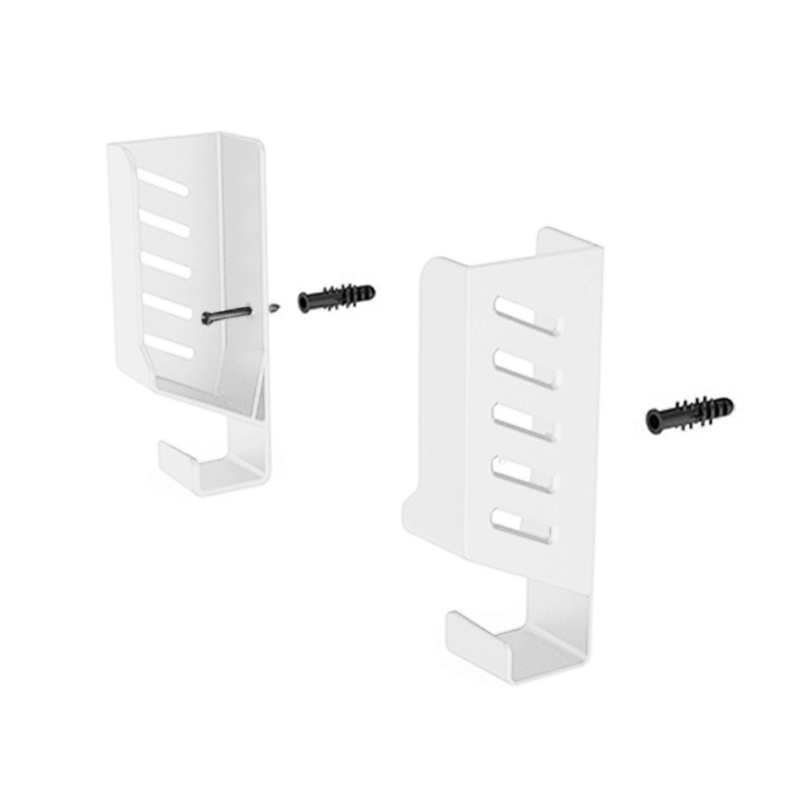 Tablet Wall Mount Holder Adjustable Holder Bracket Practical Organizers for Tablets, Phones, EReaders  White