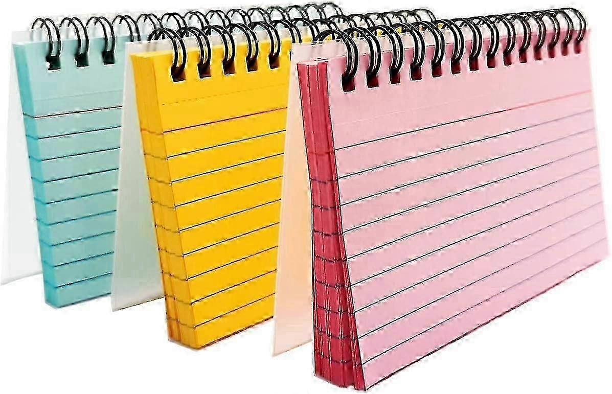 150 Sheets Revision Cards 3Pcs Index Cards Multicolor Revision Flashcardsfor Office School Work Note List 5 * 3 Inches