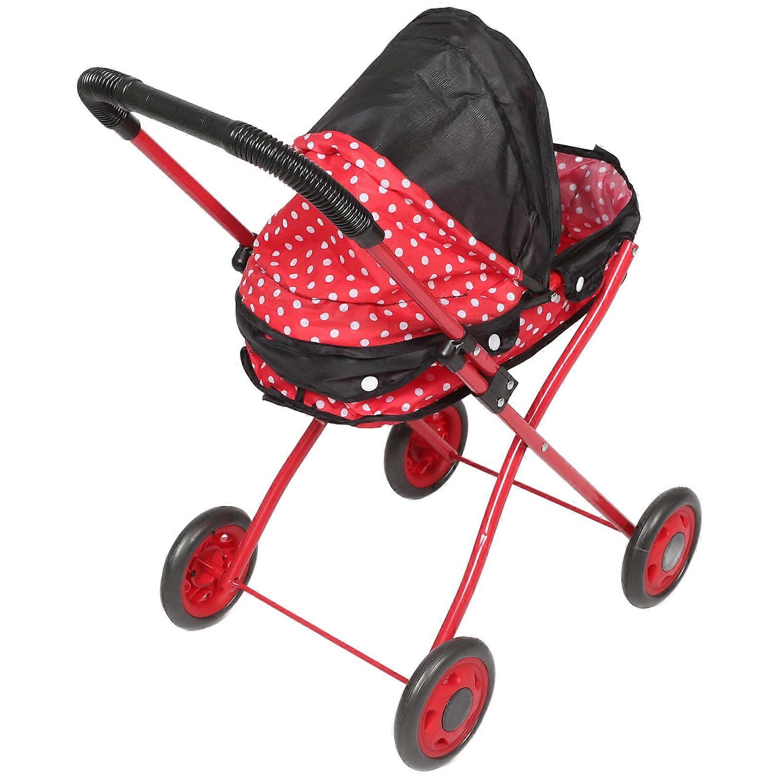 Toy Stroller for Dolls with Foldable Mechanism for Girls