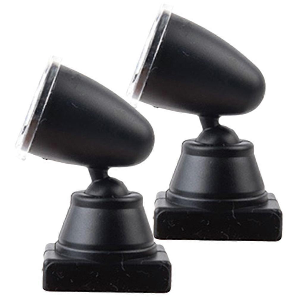 2Pcs Railroad Train Mini Signal Light Model Train Layout Scene Signal Spotlight Model Sand Table Prop