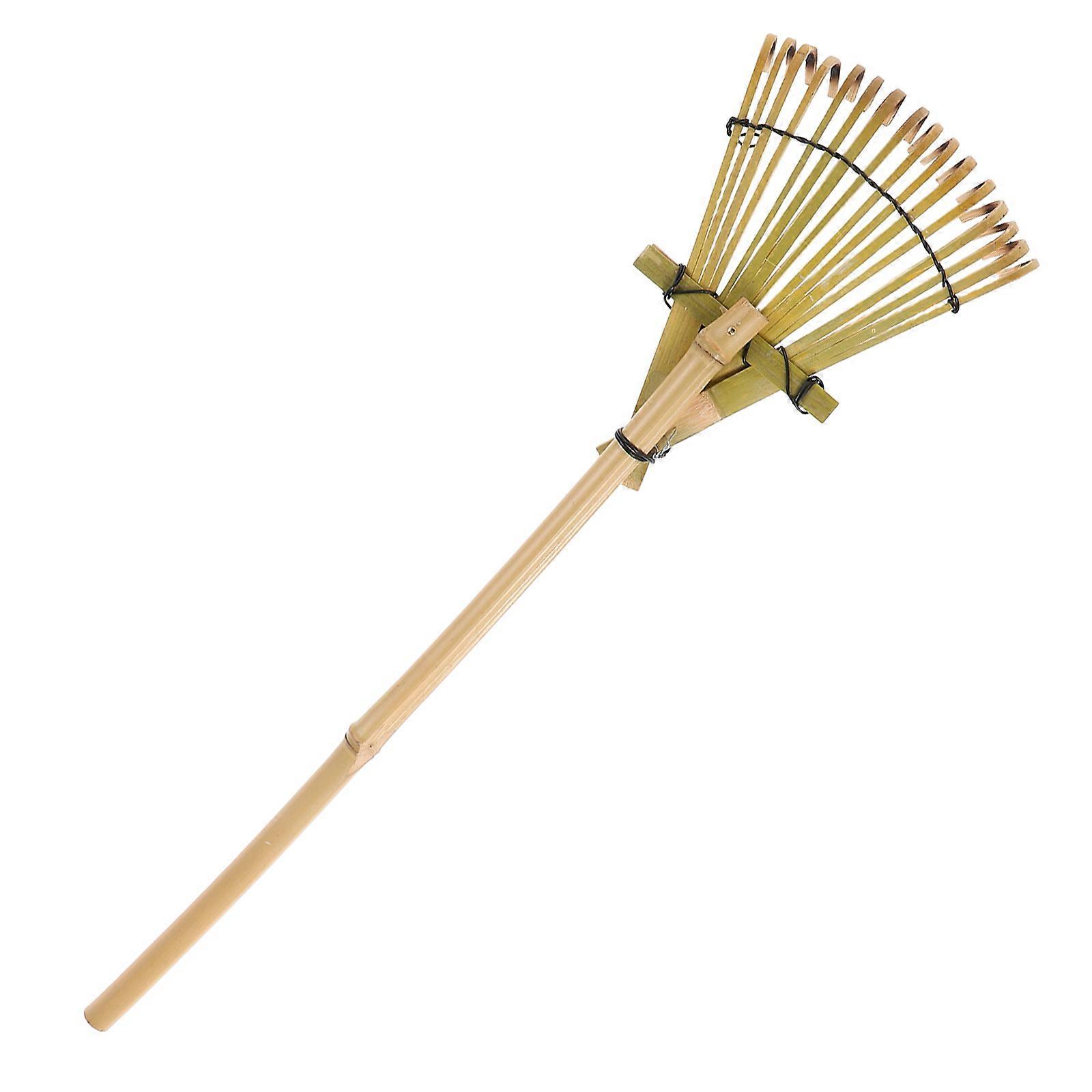 Japanese Garden Tools Bamboo Rake for Sand Levelling Durable Rake