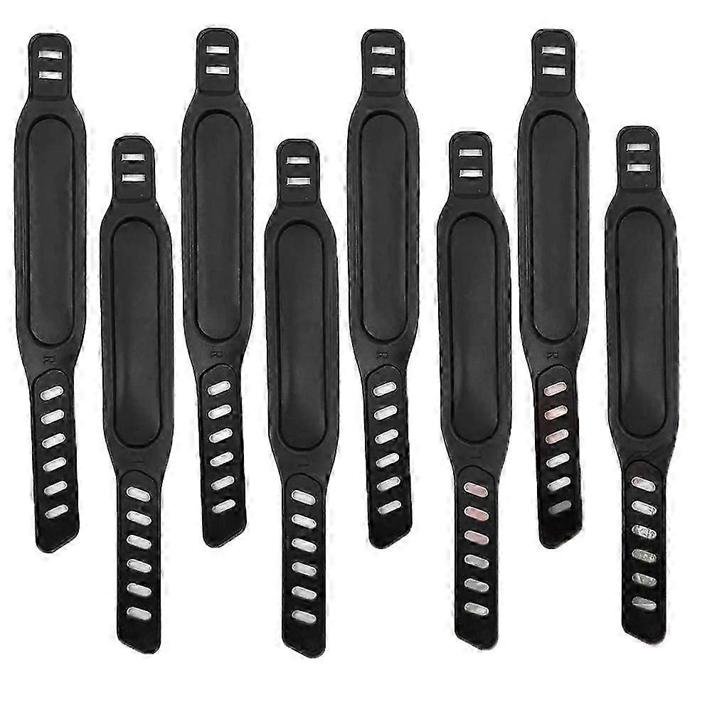Adjustable 8pcs exercise bike pedal straps for spinning