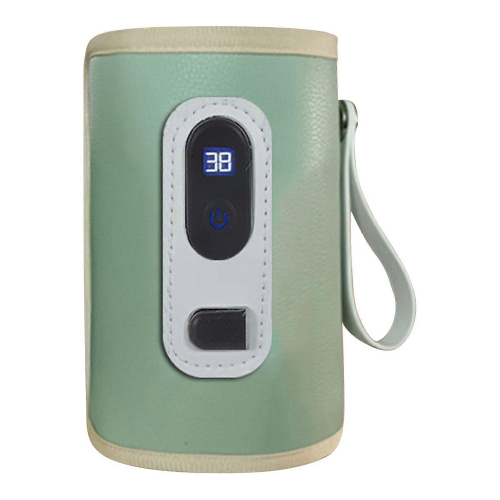 SDJMa Baby Bottle Warmer with Quick Charge, Adjustable Temp Control, Insulation Cover Compatible with Most Bottles, for Home/Travel